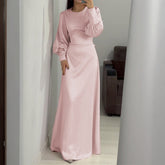 Gaovot European/American elegant style high-end long-sleeved long dress dress for women