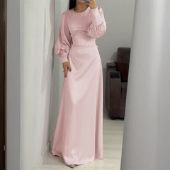 Gaovot European/American elegant style high-end long-sleeved long dress dress for women