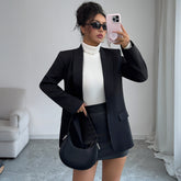 Gaovot Women Shawl Collar Long Sleeve Blazer for Office & Casual Outings