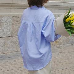 Gaovot Cross-border European and American vacation versatile long-sleeved cardigan blouse for women