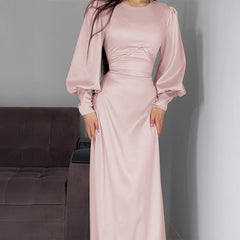 Gaovot European/American elegant style high-end long-sleeved long dress dress for women