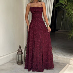 Gaovot European and American style elegant strapless high-waisted long dress, sexy off-shoulder formal dress, women's evening gown