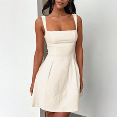 Gaovot European and American style elegant butterfly-strap evening party halter dress